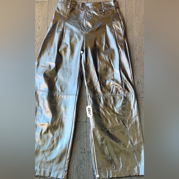 Women's Silver Metallic Pants - Picture 11 of 12
